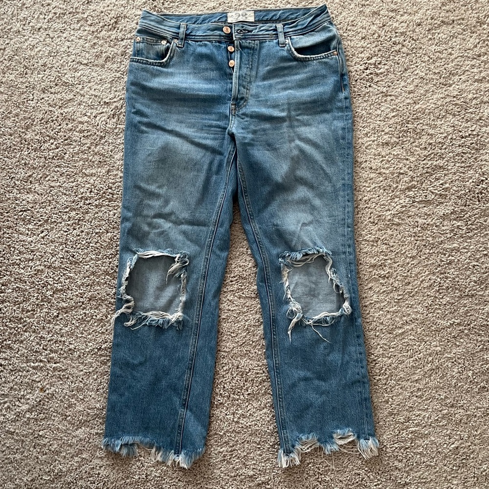Free People ripped jeans